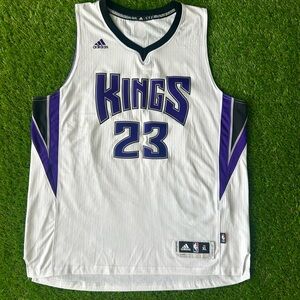 Adidas Kings White and Purple Jersey